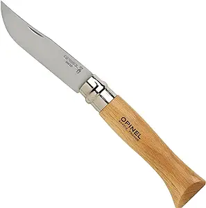 product image for Opinel No 9 Beechwood Handle Stainless Steel Knife