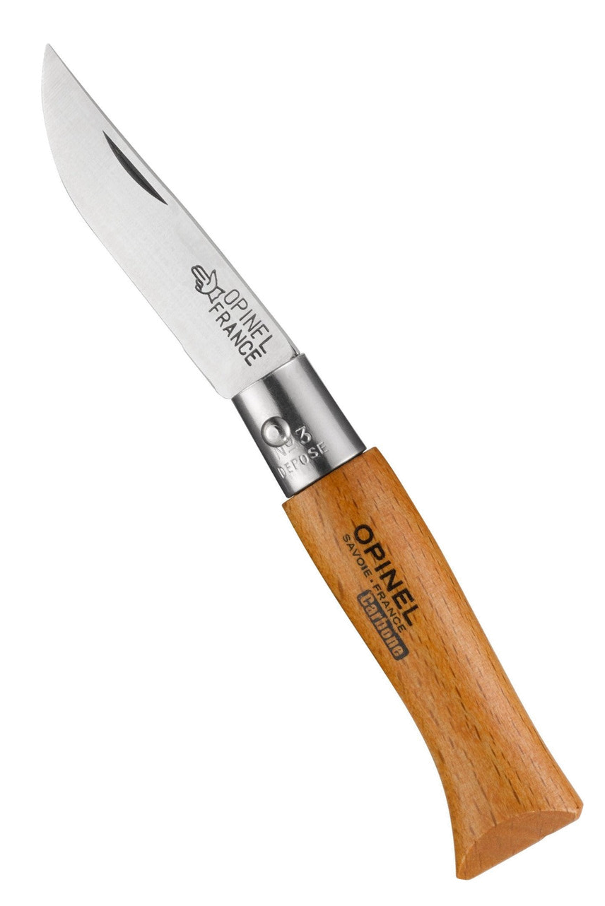 product image for Opinel No.03 Beech Carbon Steel Pocket Knife
