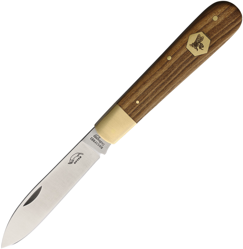 product image for OTTER-Messer Sea Buckthorn Wood Handle Beekeepers Knife Model 3.5