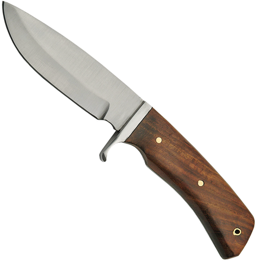 product image for Pakistan Brown Wood Handle Hunter Drop Point 4.5" Blade