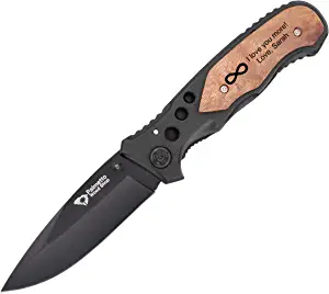 product image for Palmetto Wood Shop MT 423 Black Personalized Pocket Knife