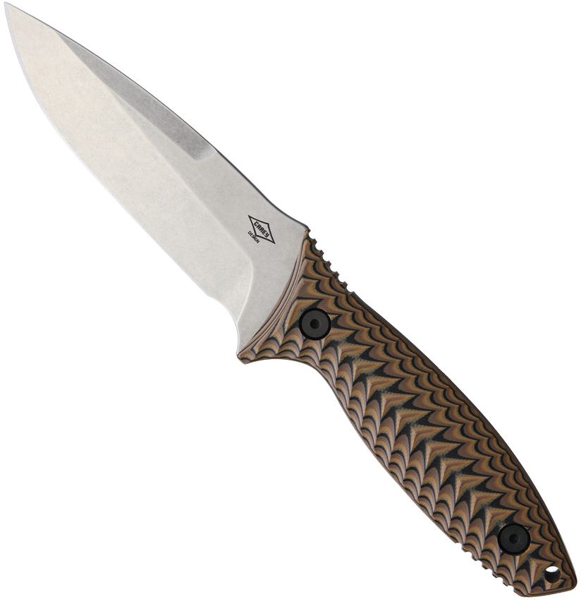 product image for Patriot Bladewerx Nitro Fixed Blade Black and Brown G10 Handle S35VN Stainless Blade