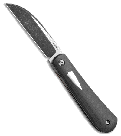 product image for Pena Knives Custom Swayback Front Flipper Orange Liners CPM-154 Steel Blade Knife