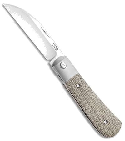 product image for Pena Knives X-Series Swayback Green Micarta Front Flipper Knife