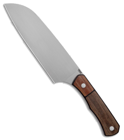 product image for Pena Knives Large Santoku Kitchen Knife M390 Super Steel Multi-Colored Micarta Handle