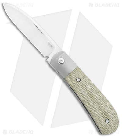 product image for Pena Knives Zulu Front Flipper Green Micarta