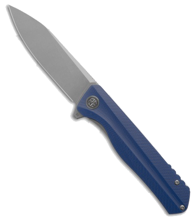 Petrified Fish Blue G10 Forward Liner Lock Knife D2 Steel