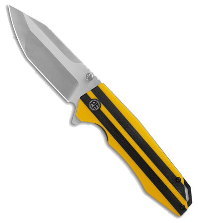 product image for Petrified Fish Mocado Black Yellow G-10 Liner Lock Knife K110 PFP-08YS