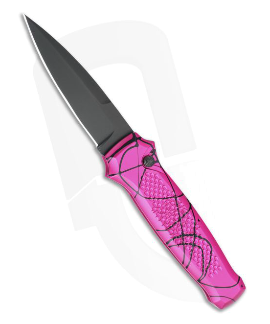 Piranha P12 Prowler Pink Button Lock Automatic Knife product image