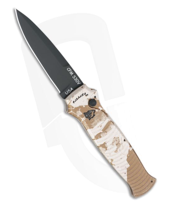 product image for Piranha P6 Bodyguard Desert Camo Automatic Knife