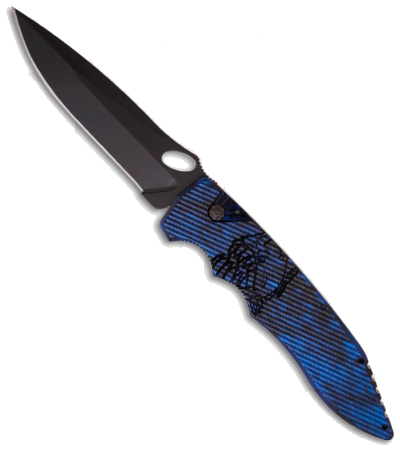 Piranha Mini Predator Blue Automatic Knife