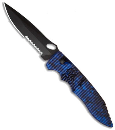 Piranha Mini Predator Blue Automatic Knife