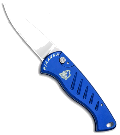Piranha Fingerling Blue Automatic Knife