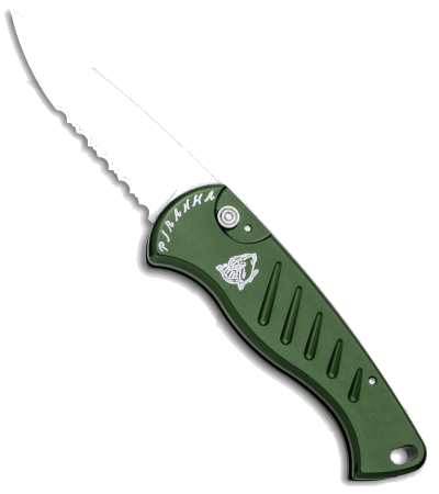 Piranha Fingerling Green Automatic Knife