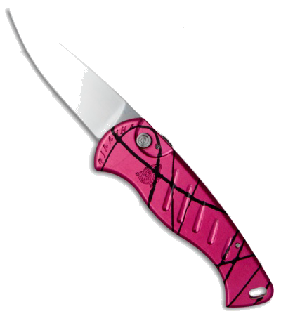 Piranha Fingerling Hot Pink Automatic Knife