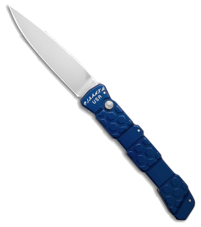 Piranha 21 Blue Aluminum Handle Tactical Automatic Knife P-21-B product image