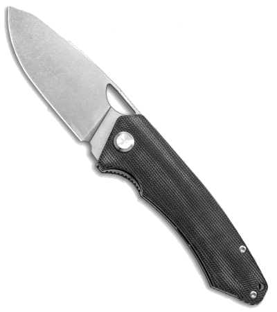 product image for PMP Knives Spartan Black Micarta Manual Pocket Knife