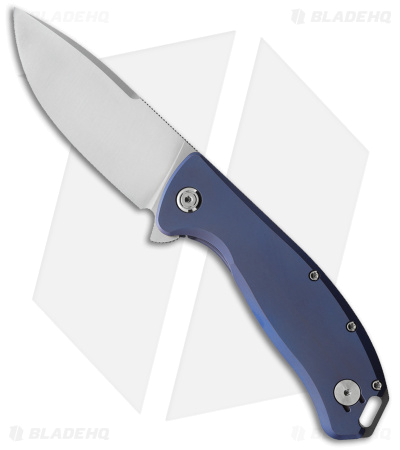 product image for PMP Knives Big Boy Blue Titanium Flipper PMP 023
