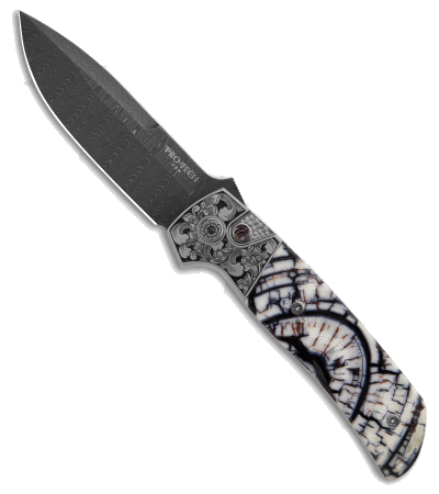 Pro-Tech ATCF Auto Knife Titanium Damascus