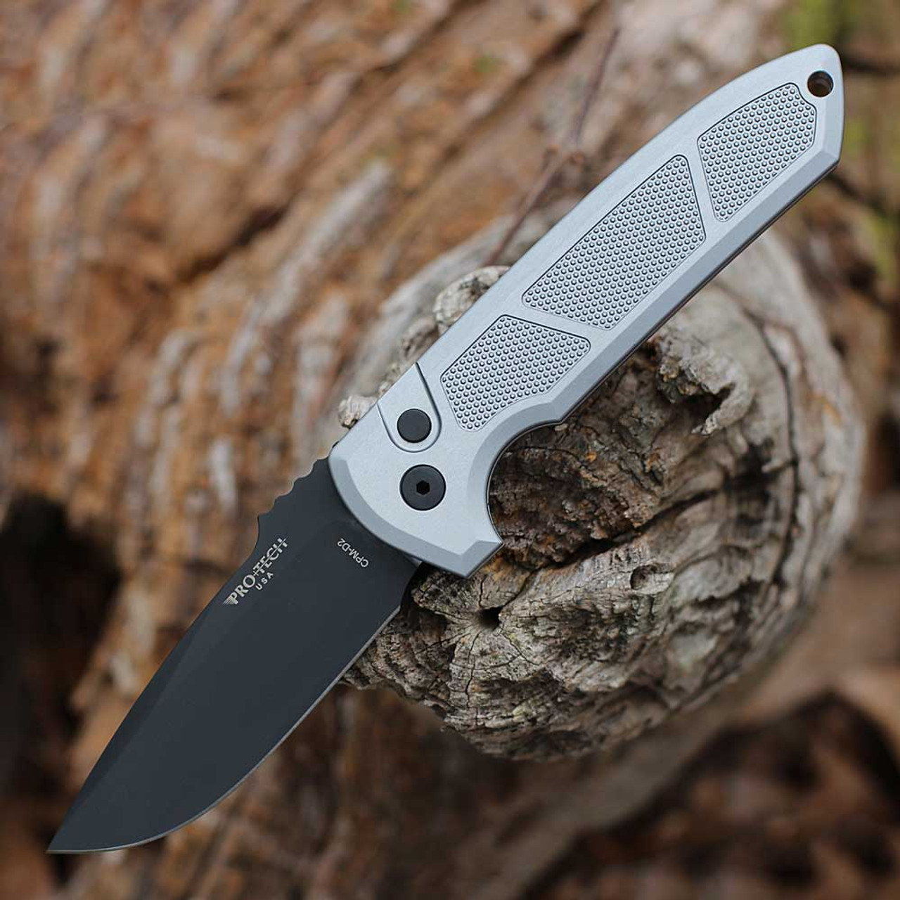 Pro-Tech LG 307 Grey Rockeye Auto Knife product image