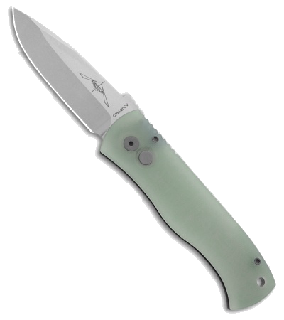 Pro Tech Exclusive Emerson CQC 7 Auto Knife Black Aluminum Jade G 10 3 25 SW