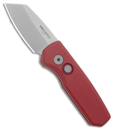 product image for Pro Tech Runt 5 Reverse Tanto Magna Cut Automatic Knife Red 1 9 Stonewash