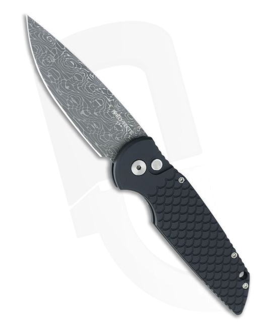 product image for Protech TR-3 Black Damascus Automatic Knife
