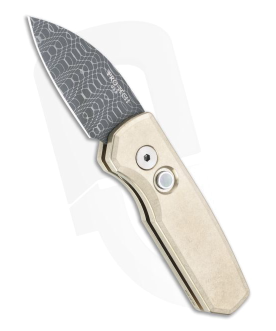 Protech Runt 5 Bronze Damascus Automatic R 5110 D product image
