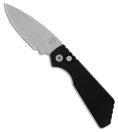 Pro-Tech Strider PT Magna Cut Automatic Knife Black Handle Stonewash Blade product image
