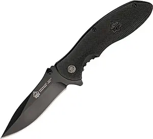 product image for Puma SGB Black Pounce 3507 Aluminum Spring Assisted Tactical Folding Knife