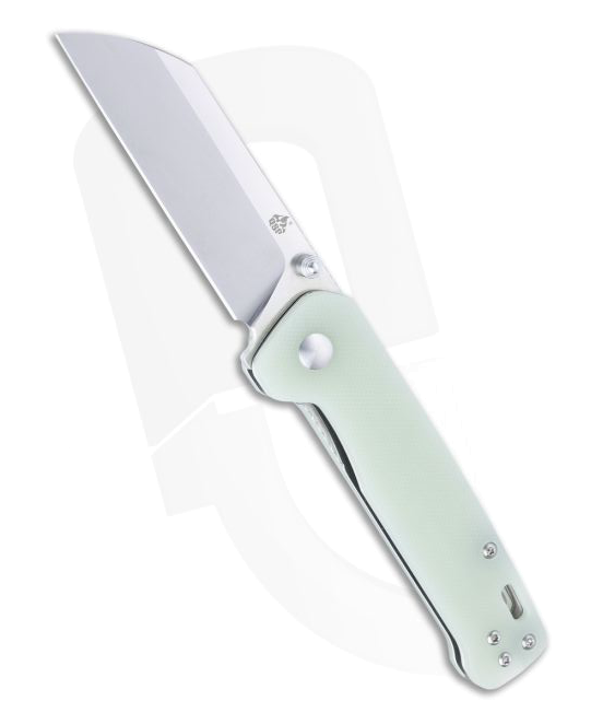 QSP Penguin Sheepsfoot D2 Jade G-10 Liner Lock Folder