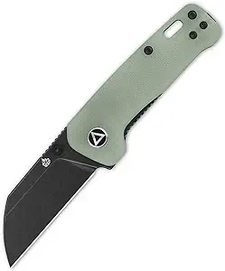 product image for QSP Mini Penguin 14C28N Blackstonewash Blade Jade G10 Pocket Knife