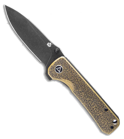 product image for QSP Hawk Liner Lock Black Stonewash Folding Knife