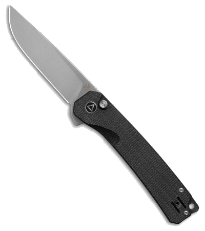 QSP Osprey XL Black Micarta Button Lock Knife QS-139-XLA