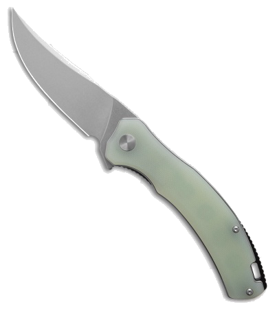 product image for QSP Walrus Liner Lock Knife Jade G10 Black Stonewash D2