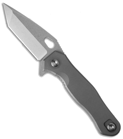 product image for Quartermaster Mr Roper Eviction Tanto Flipper Knife Titanium Stonewashed QSE-6