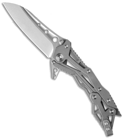 product image for Quartermaster QTR-12 General 2 Black Limo Tint Titanium Wharncliffe Knife