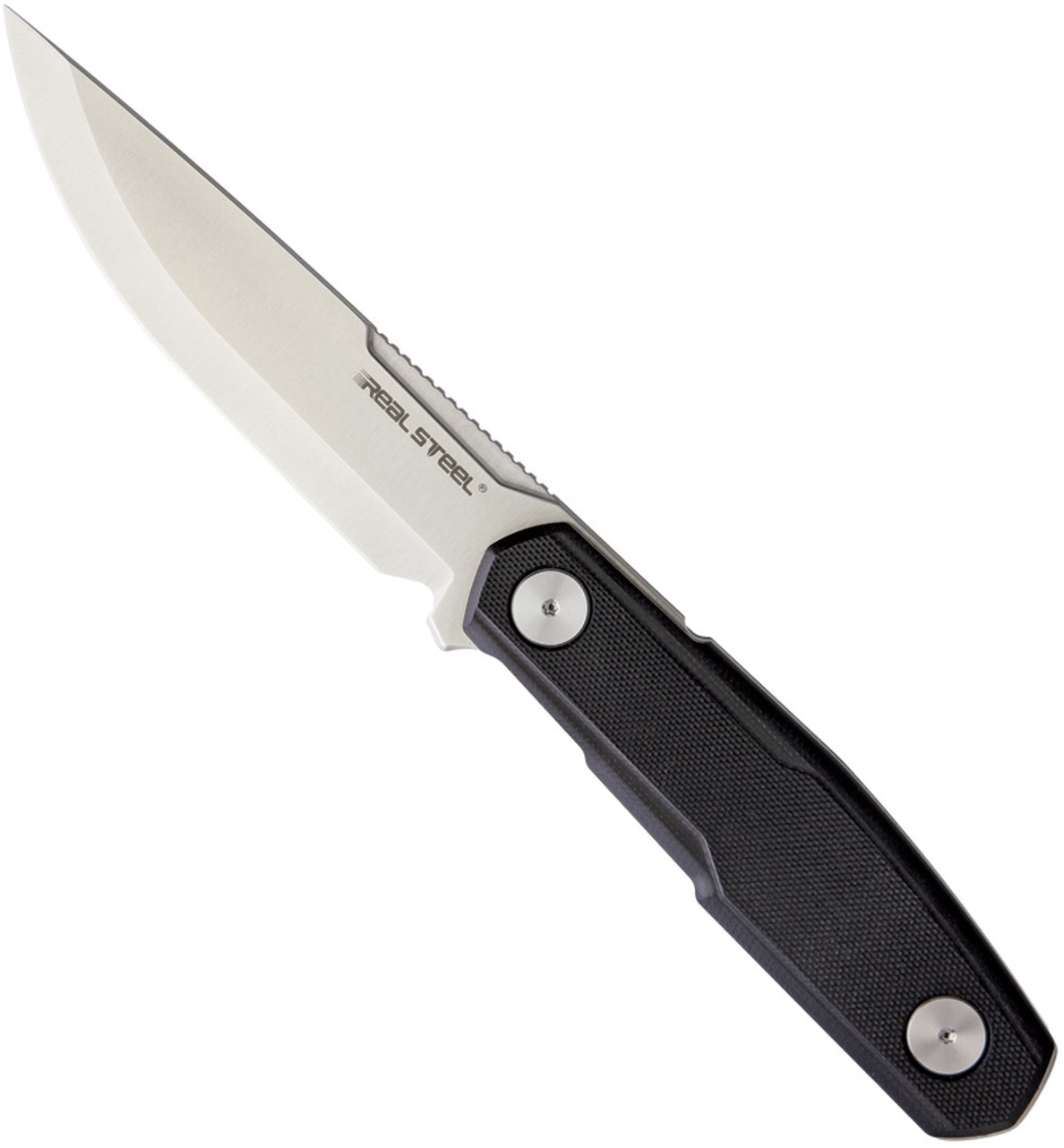 product image for Real Steel Black Bushcraft Zenith Scandi 4.25 14C28N Stainless Blade