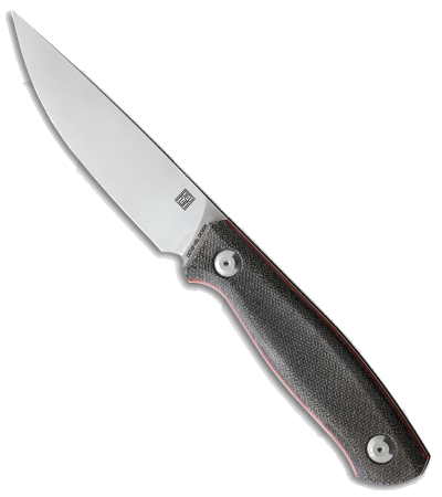 product image for Real Steel Knives Arbiter Premium Fixed Blade Knife Black Micarta 5 25 Satin