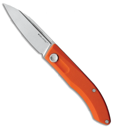 product image for Real Steel Stella EDC Urban Slip Joint Knife Orange G 10 3 Stonewash