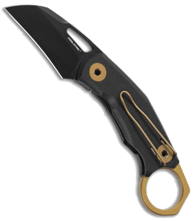 Real Steel Shade Hawkbill Karambit Black G10 Folding Knife product image