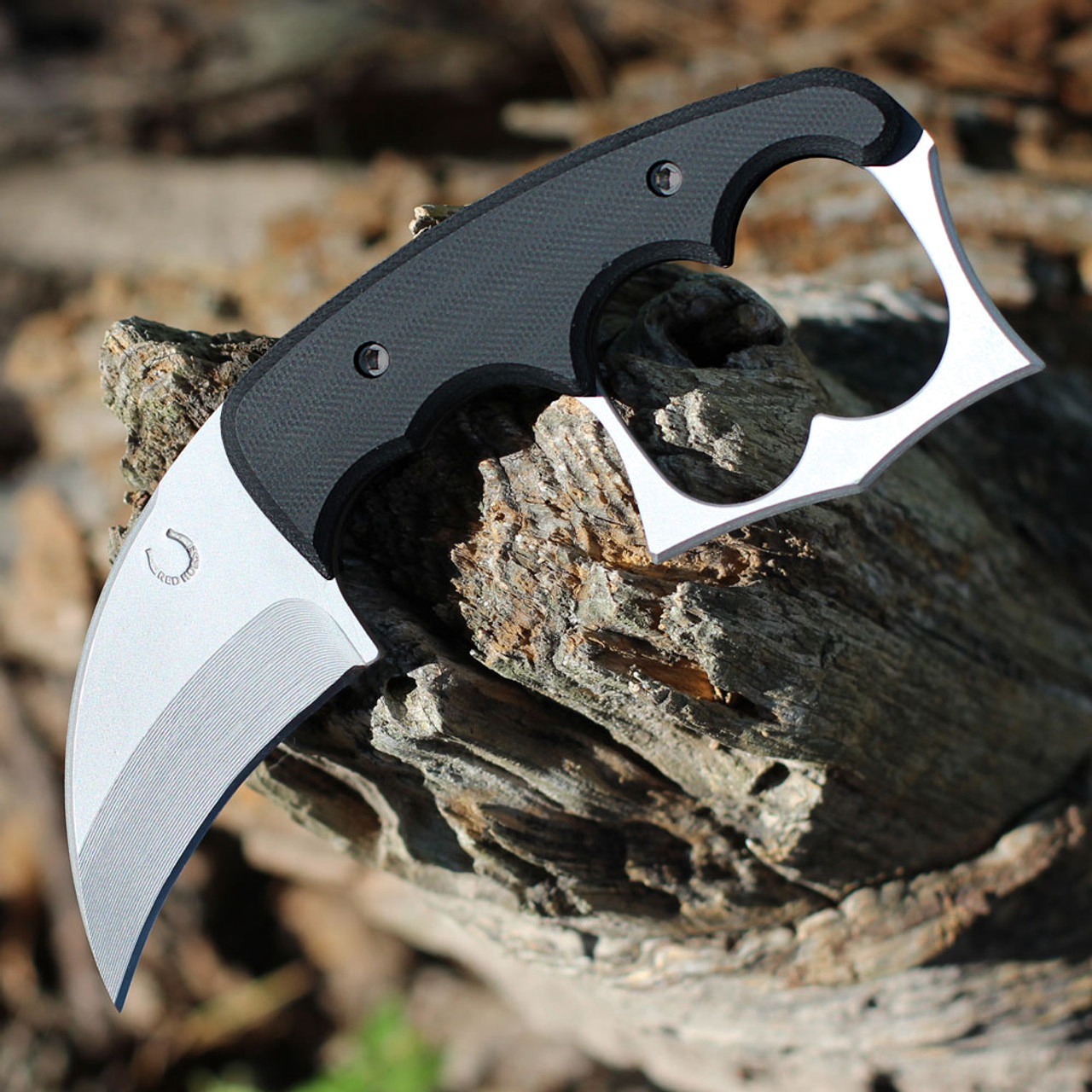 product image for Red-Horse-Knife-Works Black Malice Karambit Fixed Blade RH-019