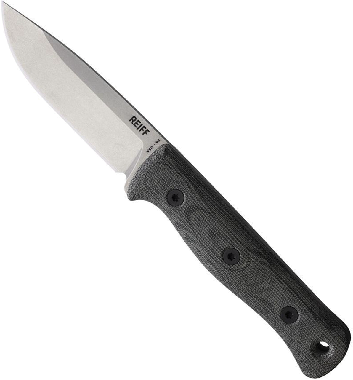 Reiff REKF4112BCMBLKR Black F4 Bushcraft Knife product image