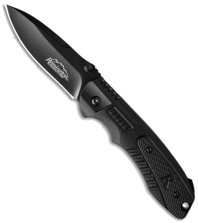 product image for Remington Sportsman R51 Black Spring Assisted Knife 440 Stainless Steel Blade R11603