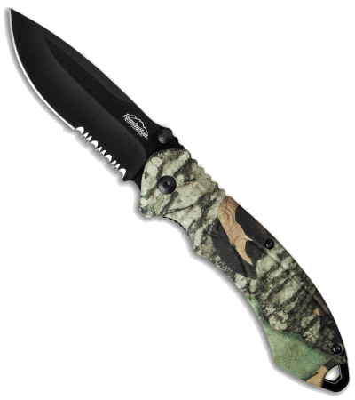 Remington Sportsman FAST 2.0 Spring Assisted Knife Camo Black Serrated Blade product image