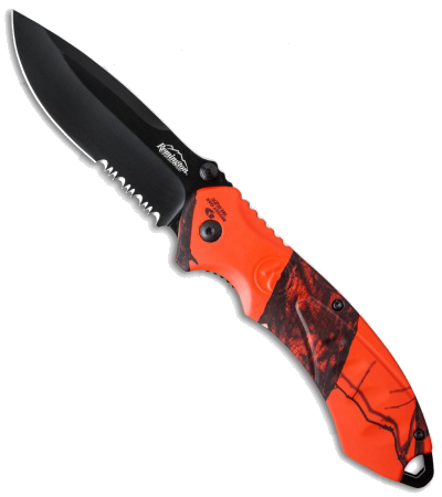 product image for Remington FAST 2.0 Spring Assisted Knife Orange Camo Black Serr