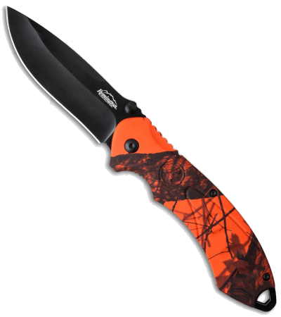 product image for Remington Sportsman FAST 2.0 Spring Assisted Knife Orange Camo Black Blade R11619