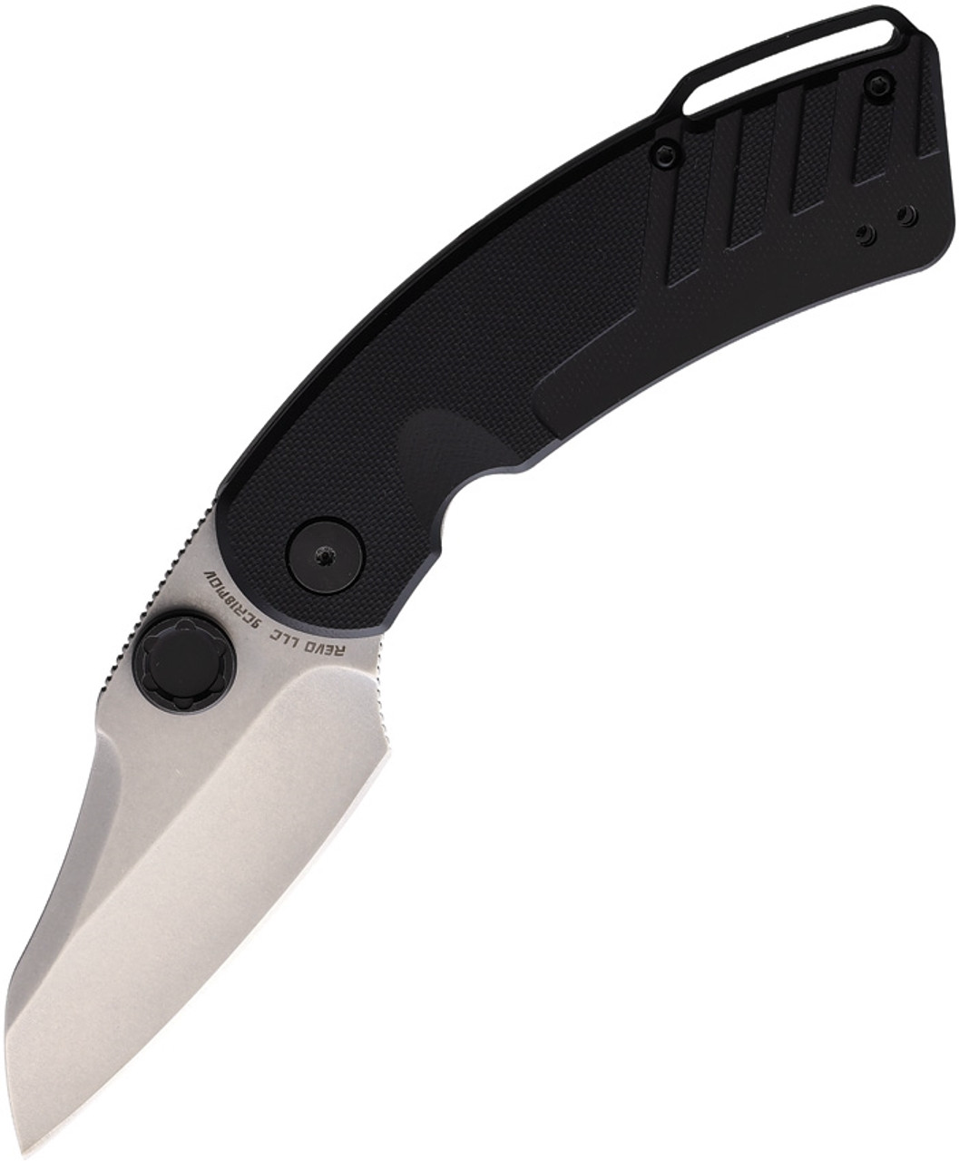 Revo Black Warden 2 Linerlock Assisted Opening Tanto Blade