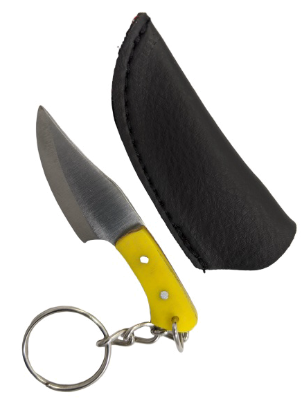 product image for Rex Mini Fixed Blade Hunting Knife Yellow Handle PK 121