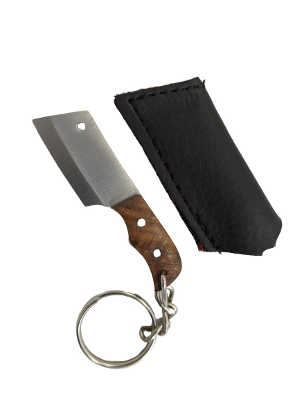 product image for Rex Mini Key Chain Cleaver Knife Wood Handle